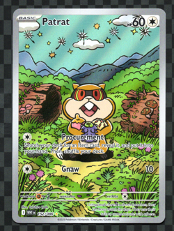 Patrat 152/086 Illustration Art Rare Pokemon Card SV: White Flare NM - Image 1
