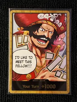 DON!! Card (Gol.D.Roger) (Gold) NM DON!! (EN) - Pokemon TCG Carrying On His Will - Image 1