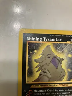 Pokemon TCG Shining Tyranitar Neo Destiny Shiny Holo Card 113/105 - Image 3