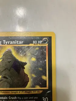 Pokemon TCG Shining Tyranitar Neo Destiny Shiny Holo Card 113/105 - Image 4