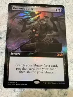 Demonic Tutor - Foil - NM - Ultimate Masters Box Toppers - MTG - Image 1