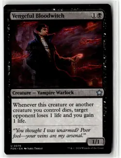 Foundations #76 Vengeful Bloodwitch Uncommon Near Mint or Better - Image 1