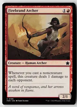 Foundations #196 Firebrand Archer - Image 1