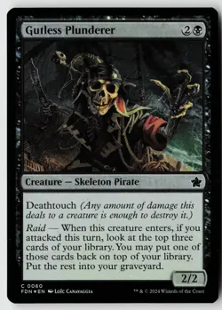 Foundations #60 Gutless Plunderer Foil - Image 1