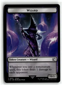 FINAL FANTASY #17 // 15 Bird (0017) // Wizard (0015) Double-Sided Token NM - Image 2