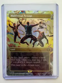 Multiversal Passage #206 Borderless FOIL Marvel's Spider-Man NM ENG MTG - Image 1