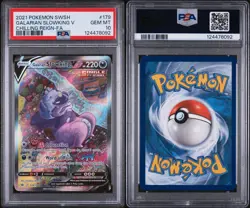 PSA 10 Galarian Slowking V Full Alt Art 179/198 Chilling Reign Pokemon - Image 3