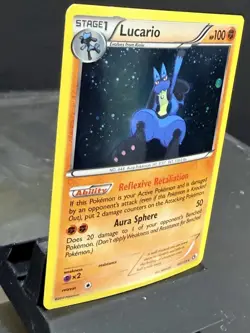 POKEMON LUCARIO 80/113 - COSMOS PROMO - HOLO RARE MP- LP - Image 2