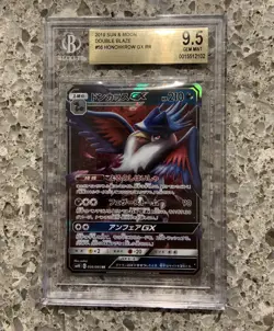 2019 Pokemon - Honchkrow GX - Sun & Moon - Double Blaze - BGS 9.5 Gem Mint - Image 1