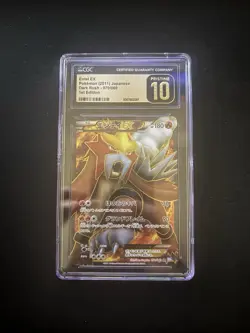 CGC Pristine 10 Entei EX 070/069 Pokemon BW4 Dark Rush 1st Edition 2011 POP 2 - Image 1