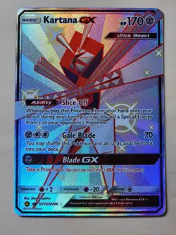 Kartana GX SV73/SV94 Pokemon Hidden Fates Sun & Moon Shiny Rare NM JUST RIPPED! - Image 1