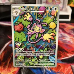 Ambipom Illustration Rare Pokemon TCG Phantasmal Flames 107/094 - Image 1