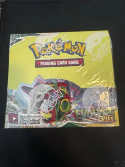 POKEMON EVOLVING SKIES SWORD AND SHIELD BOOSTER BOX SEALED . (HOLE BOTTOM WRAP) - Image 1