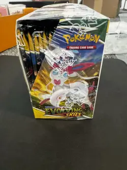 POKEMON EVOLVING SKIES SWORD AND SHIELD BOOSTER BOX SEALED . (HOLE BOTTOM WRAP) - Image 3