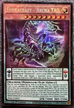Yugioh Enneacraft - Archa.TAIL PHRE-EN023 Collector's Rare 1st Edition NM - Image 1