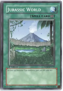 Yugioh - Jurassic World SD09-EN019 1st Edition - Structure Deck: Dinosaur's Rage - Image 1