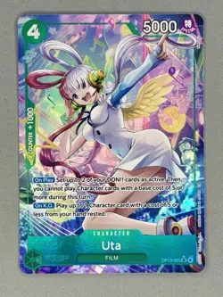 One Piece TCG English OP13-023 Uta Alt Art Parallel - Image 3