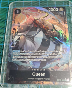 ONE PIECE CARD GAME- 0P08-074 R ( ALT ART) QUEEN- X1- NM/MT- TWO LEGENDS - Image 1