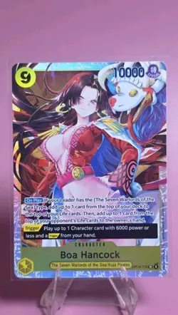 English One Piece CCG Boa Hancock SR OP14-112 The Azure Sea's Seven - Image 1