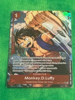 One Piece Monkey D Luffy Alternate Art Near Mint The Azure Sea’s Seven OP14-013 - Image 1