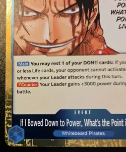 If I Bowed Down To Power OP13-057 Foil Rare Carrying On His Will One Piece - Image 4