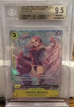 2024 ONE PIECE TWO LEGENDS JEWELRY BONNEY ALT ART OP08-105 BGS 9.5 GEM MINT - Image 1
