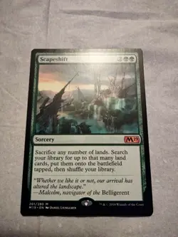 Scapeshift Core Set 2019 Regular Magic The Gathering Card. - Image 1