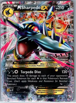 M Sharpedo EX XY200 XY Promos - Pokemon Card - NM - Image 1