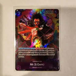 ONE PIECE TCG Kingdoms of Intrigue Mr.5 (Gem) Alt Art OP04-072 English Card MINT - Image 1