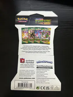 Pokemon TCG Evolving Skies Sleeved Booster Pack Rayquaza Art 10 Cards - Image 2