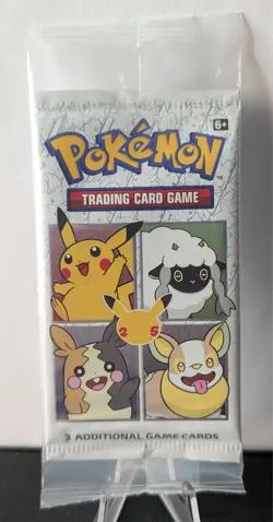SEALED 25th Anniversary General Mills Pokemon Cereal 3-Card Booster Pack - Image 1