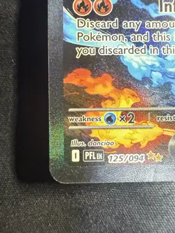 Mega Charizard X ex 125/094 Phantasmal Flames PFL Pokemon Card RAW NM - Image 4