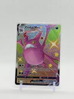 Pokemon TCG Crobat VMAX SWSH099 Black Star Promo Holo Card - Image 1