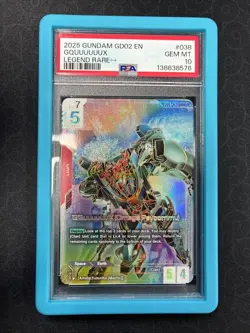 Gundam Card game GQuuuuuuX (Omega Psycommu) LR++ DUAL IMPACT GD02-038 psa 10 - Image 1