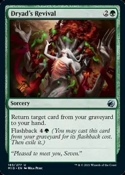 Dryad's Revival [Innistrad: Midnight Hunt] Foil Near Mint - Image 1