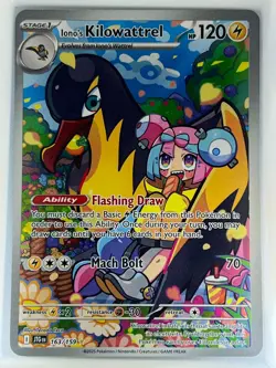 Iono's Kilowattrel 163/159 SV09: Journey Together Illustration Rare Holo NM - Image 1