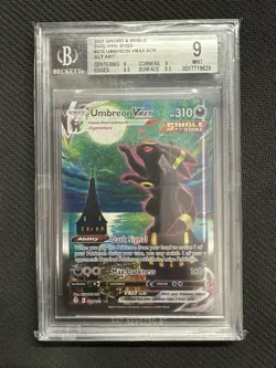 2021 Pokemon Sword & Shield Evolving Skies Umbreon Vmax SCR 215/203 - Image 3