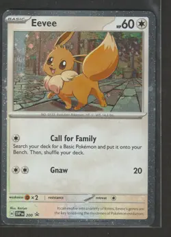 Pokemon TCG Destined Rivals Eevee SVP 200 Checklane Blister Promo Cosmos Holo NM - Image 1