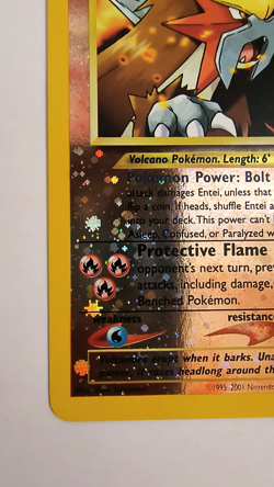 2001 Pokemon TCG Entei Black Star Promo #34 Reverse Holo Swirl NM WOTC - Image 5