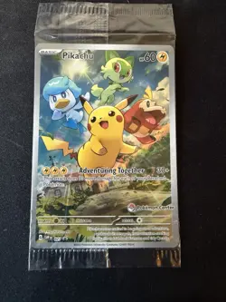 Pokemon TCG Paldea Evolved Pikachu SVP027 Pokemon Center Promo New/Sealed - Image 1