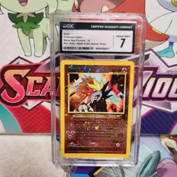 CGC 7 Entei 34 Black Star Promo Reverse Holo 2001 - Pokemon TCG - *cracked slab* - Image 1