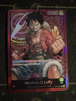 One Piece Tcg Monkey.D.Luffy - ST01-001 - Leader Pre-Errata - Image 1