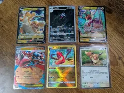 Pokemon TCG - 6 Card lot - *Swirl* Eevee Dragonite Lucario Eternatus Noivern NM - Image 1