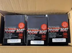 KMC Card Barrier Hyper Mat Blue Sleeves Case 30 packs of 80 2400 Sleeves - Image 1