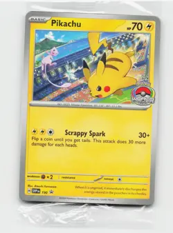 Pikachu SVP190 - Promo - 2024 World Championships Pokemon Card SEALED - Image 1