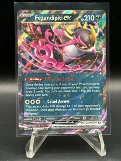Fezandipiti EX 38/64 - Double Rare - En - Shrouded Fable - Pokemon TCG Card 2024 - Image 1
