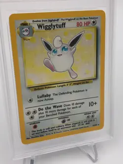 1999 POKEMON JUNGLE Trading Card WIGGLYTUFF -HOLO #16/64 NO SYMBOL graded PSA 7 - Image 3