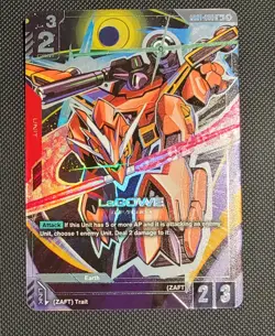 Gundam Trading Card Game LaGOWE Alternate Alt Art GD01-050 R+ AA Foil Rare - Image 1