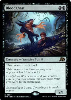 Bloodghast FOIL Aetherdrift Magic MTG NM - Image 1