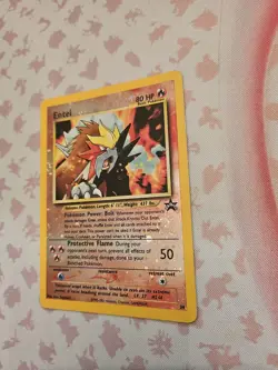 Entei Black Star Movie Promo 34 Reverse Holo Pokemon 2001 MP Swirl - Image 4